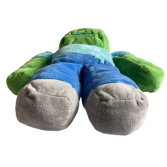 Minecraft Plush Zombie Pillow Toy Blue & Green Soft Stuffed Figure Collectors It - Picture 3 of 11